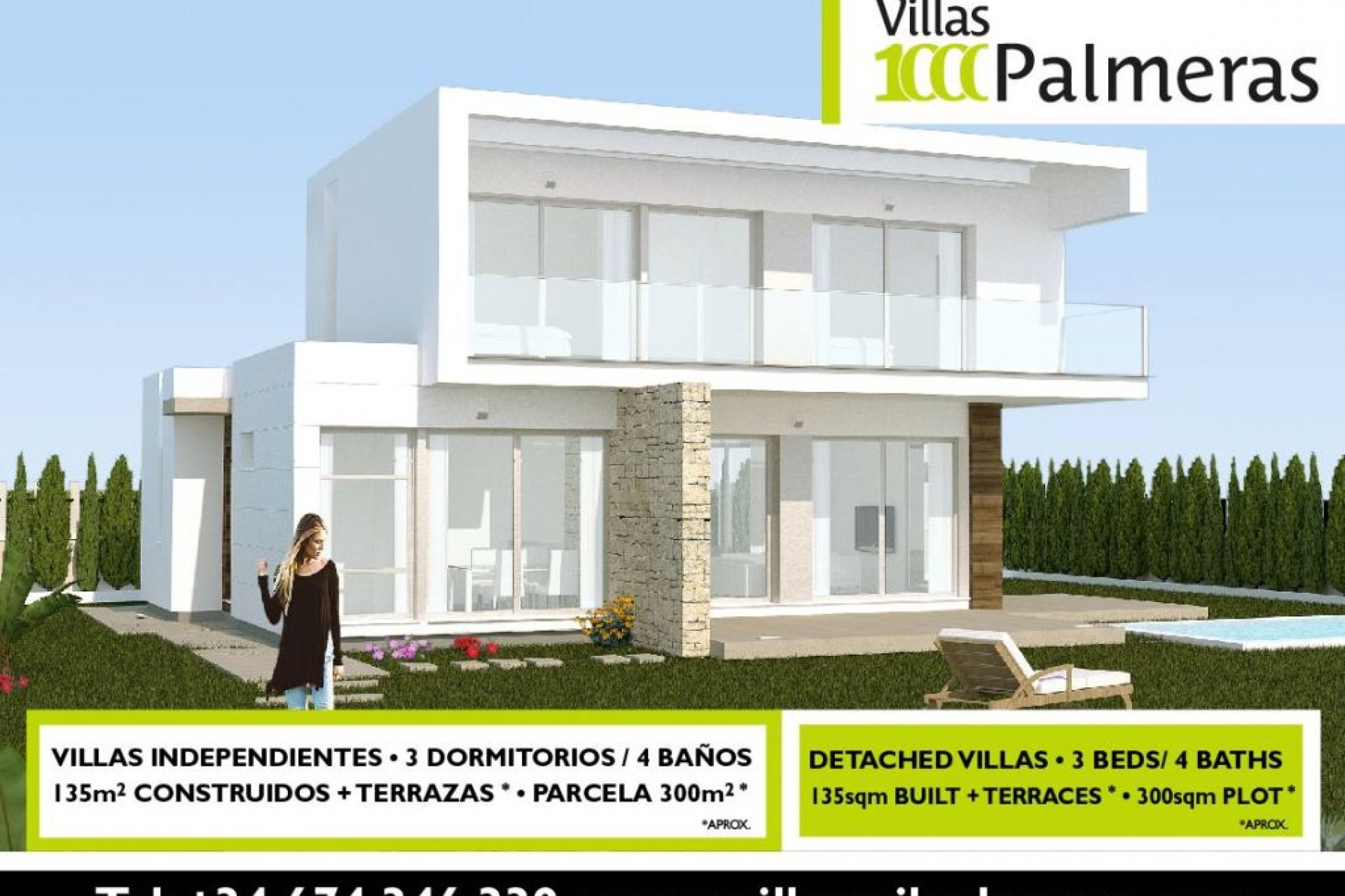 Obra nueva - Villa de Lujo - Pilar de la Horadada - Mil Palmeras