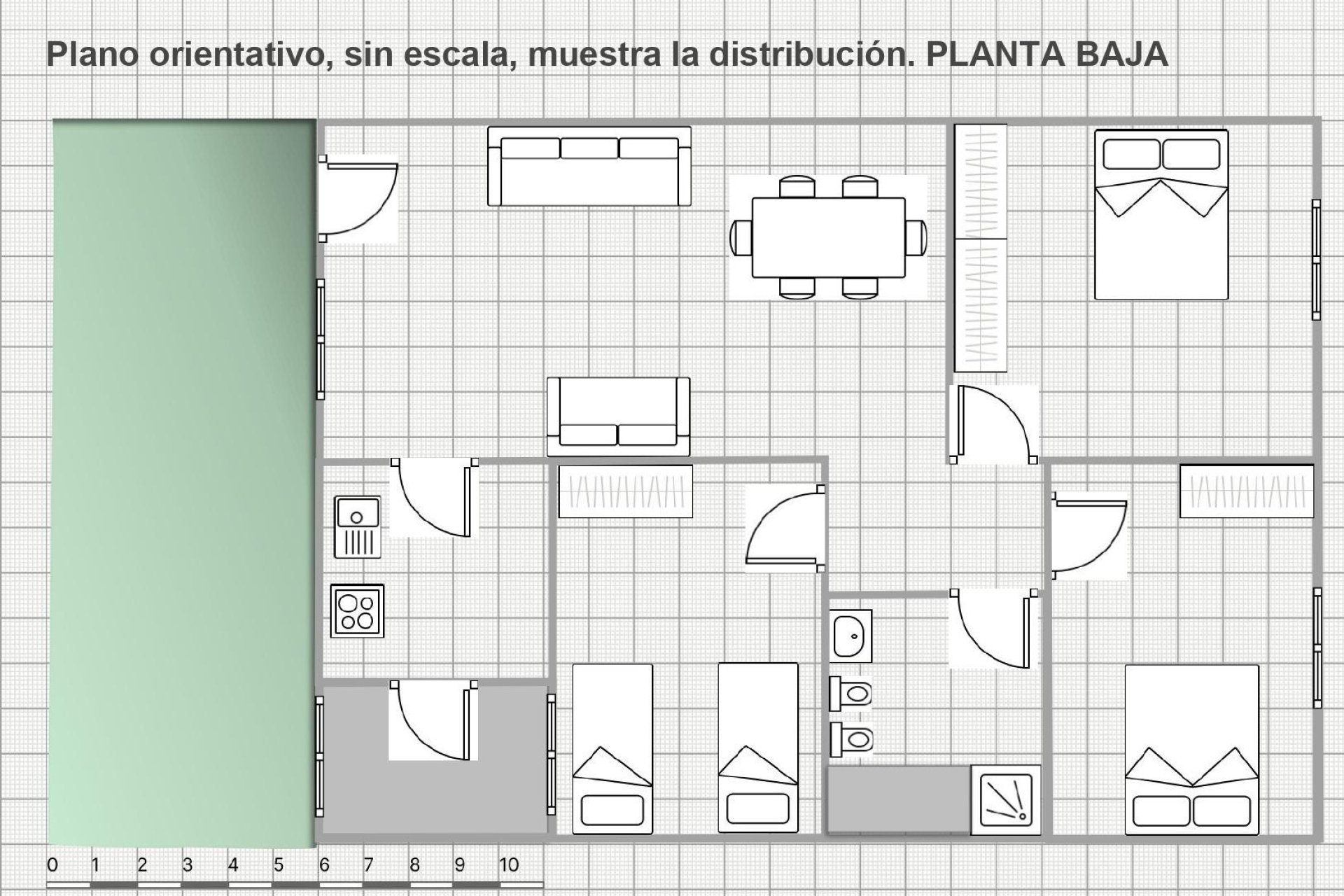 Resale - Bungalow Planta Baja - Torrevieja - Aguas Nuevas