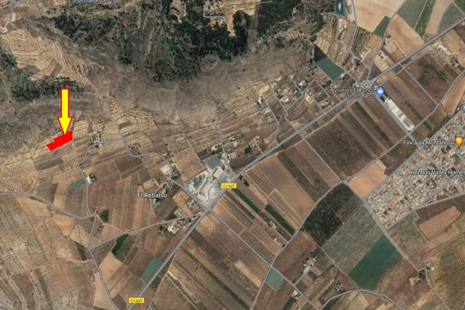 Reventa - Terreno rural - Hondón de las Nieves - REBALSO